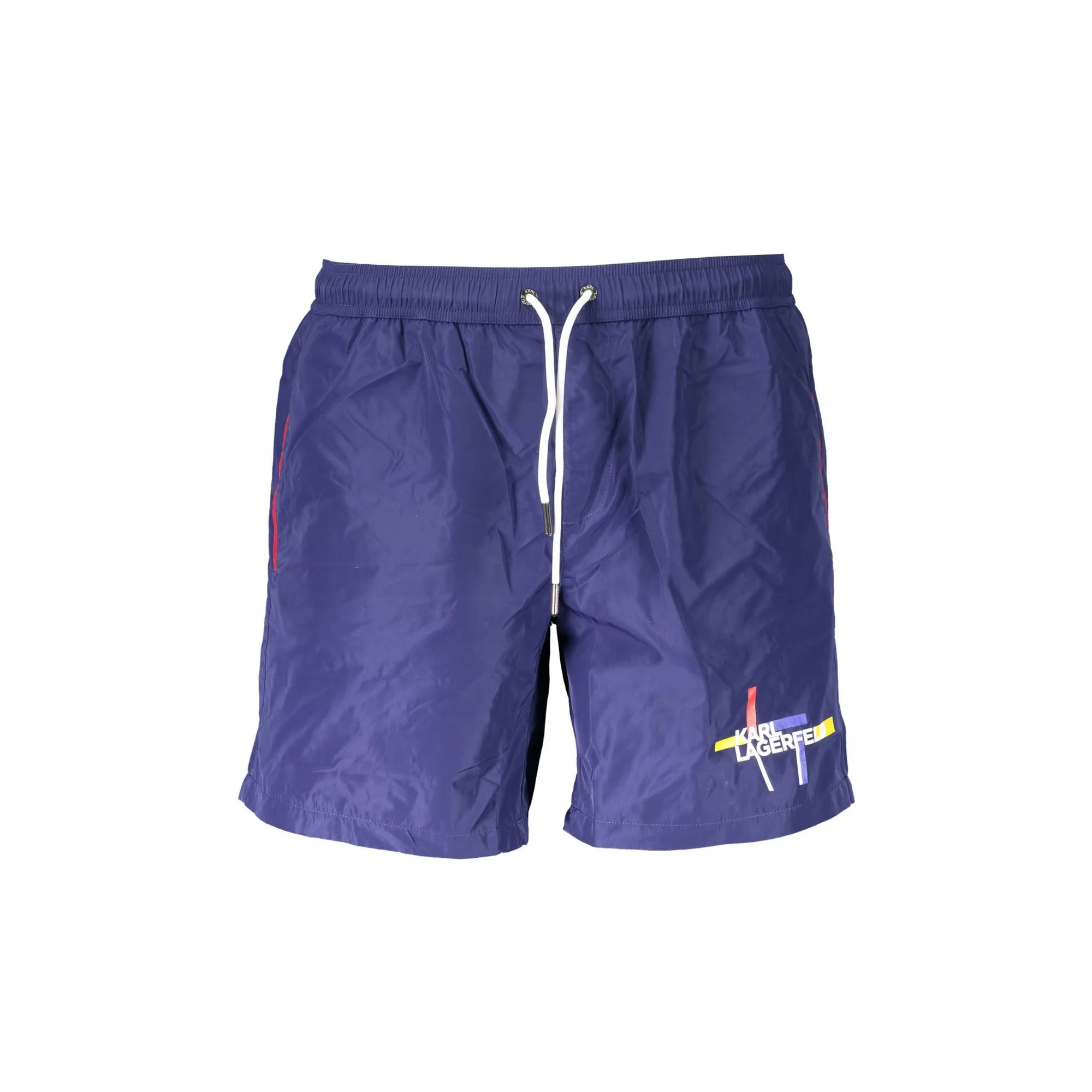 Karl Lagerfeld Beachwear Costume da Mare Uomo Blu Stampa - foto prodotto